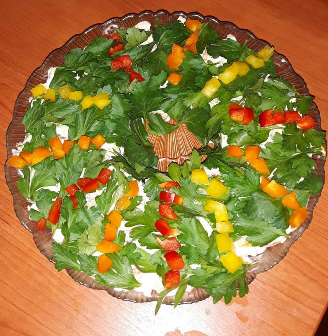 Салат с языком и болгарским перцем: рецепт с фото