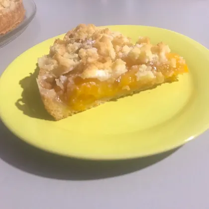 Песочный пирог с абрикосами