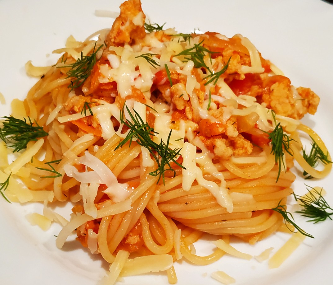 Рецепт: Спагетти с соусом 