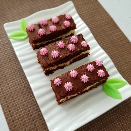 Шоколадно-творожные пирожные
