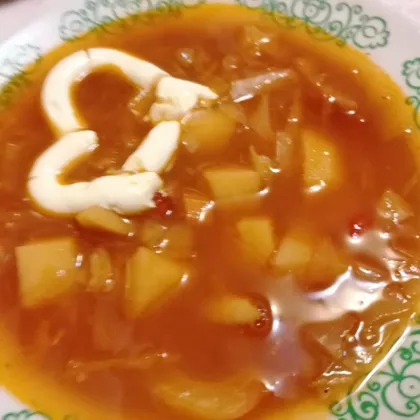 Горячий томатный суп