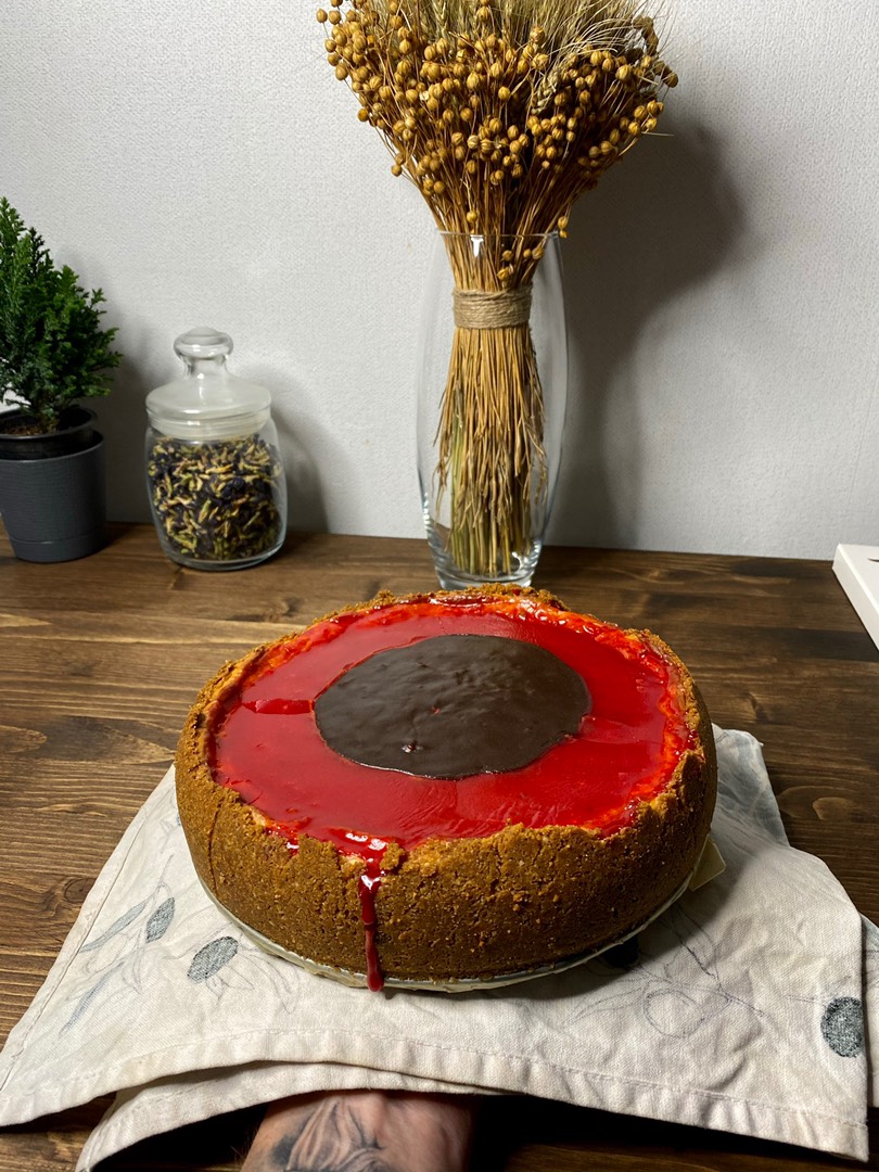 Чизкейк малиновый