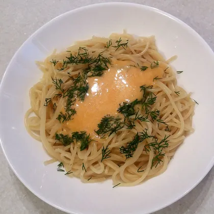 Спагетти с тыквенным соусом