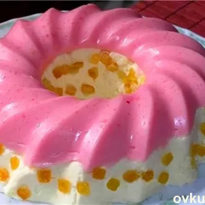 Творожно-желейный торт