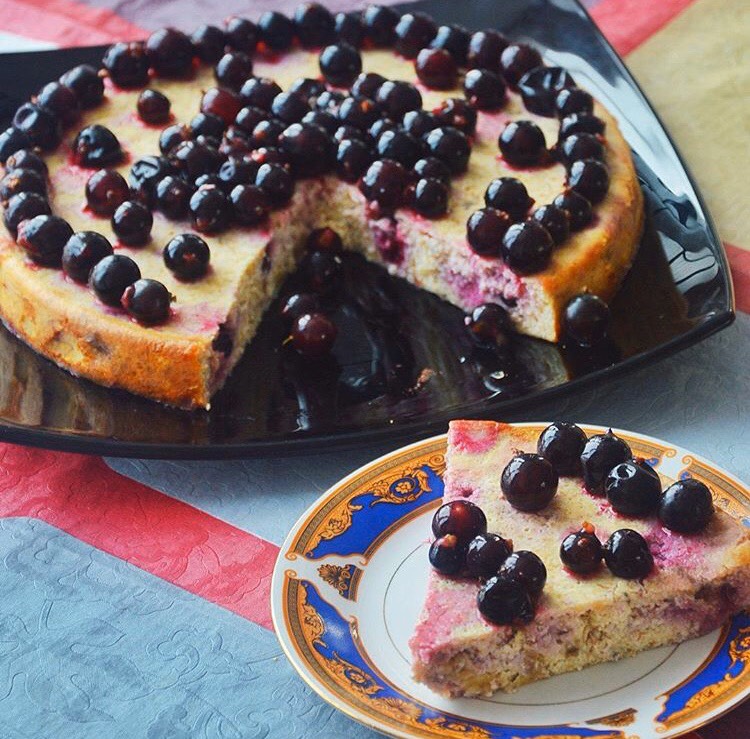 ПП-Творожная запеканка с ягодами