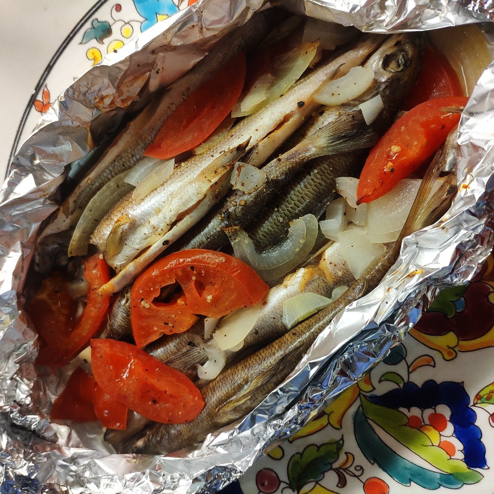 Рыба с овощами в духовке в фольге — пошаговый рецепт