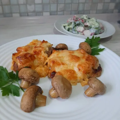 Мясо под ананасами!