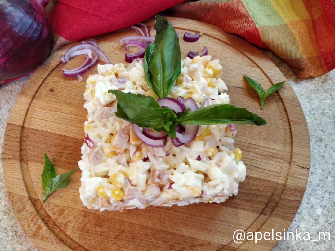 Салат с курицей и рисом – пошаговый рецепт приготовления с фото