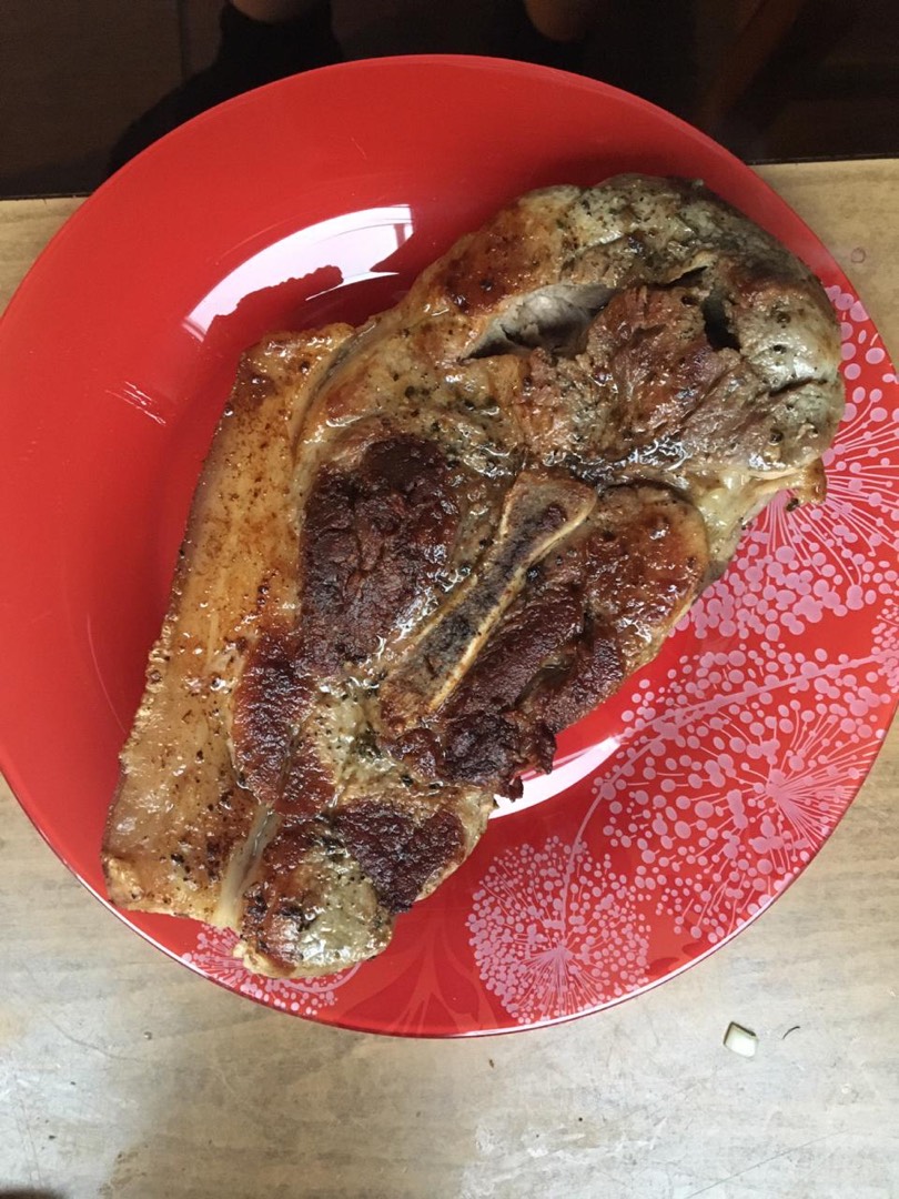 Стейк из свинины на сковороде гриль — рецепт с фото пошагово