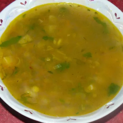 Постный суп с чечевицей