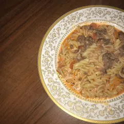 Паста с фаршем в томатном соусе 🍝