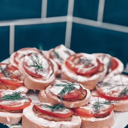 Бутерброды с баклажаном и помидором 🥪