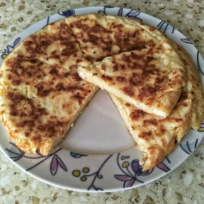 Ленивый пирог с сыром на сковороде