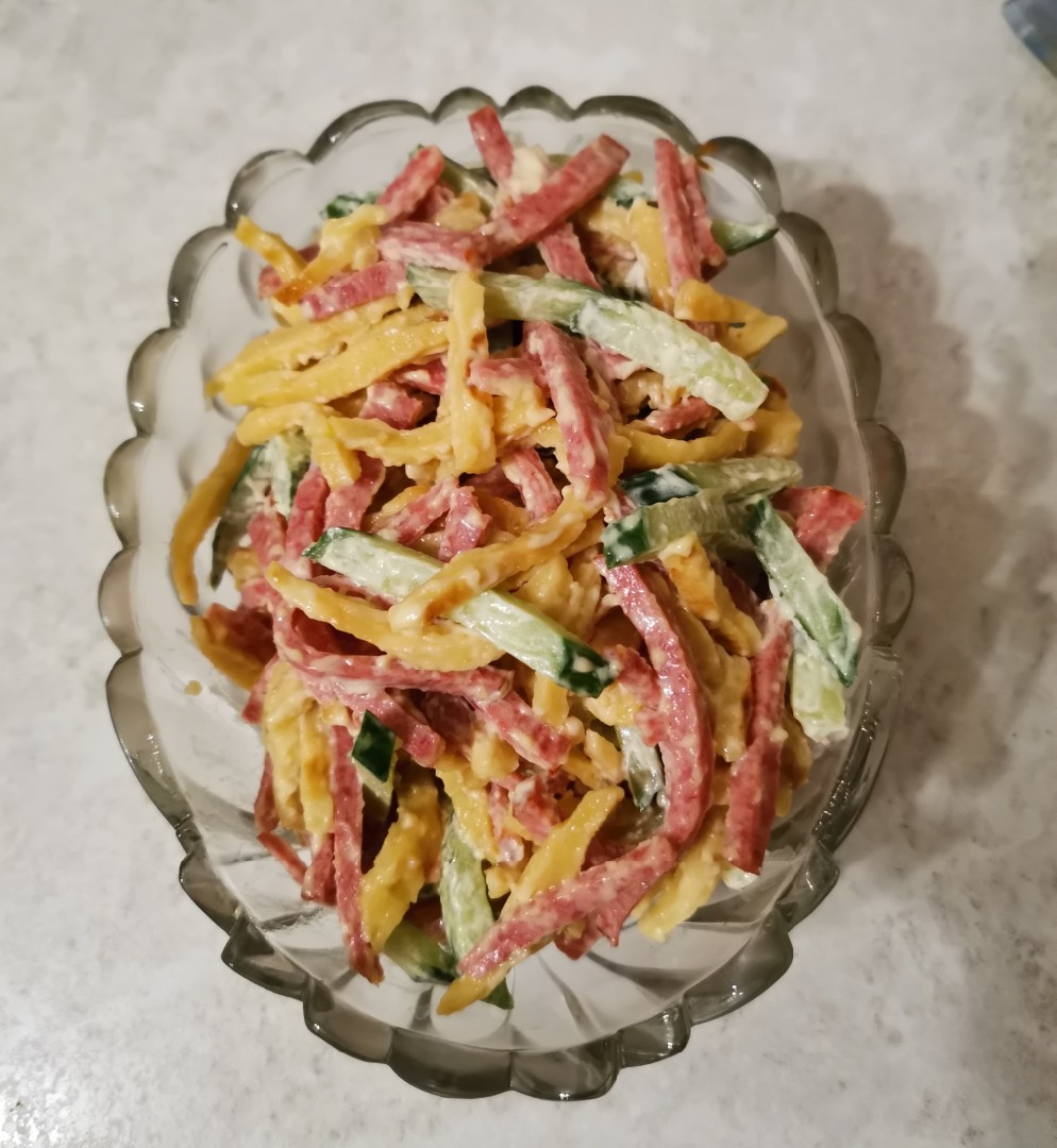 Салат на скорую руку - простой и вкусный рецепт с пошаговыми фото