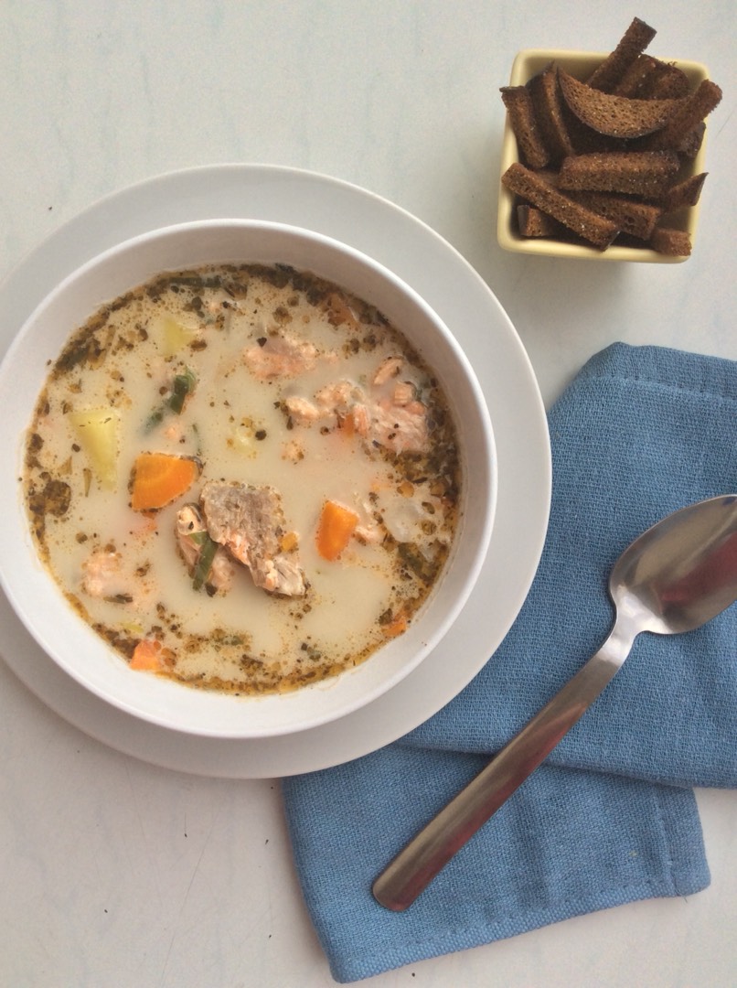 Сливочный суп с лососем финский рецепт с фото пошагово