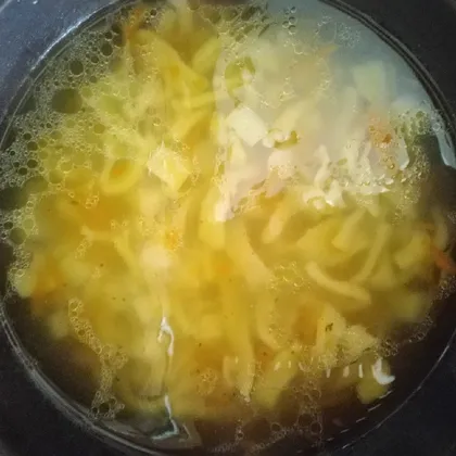 Детский куриный суп с домашней лапшой за 30 мин без пережарки