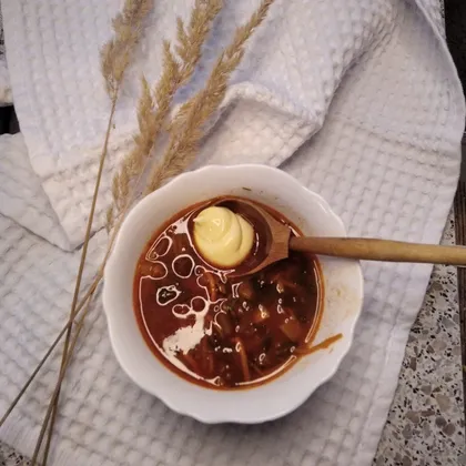 Суп с красной фасолью