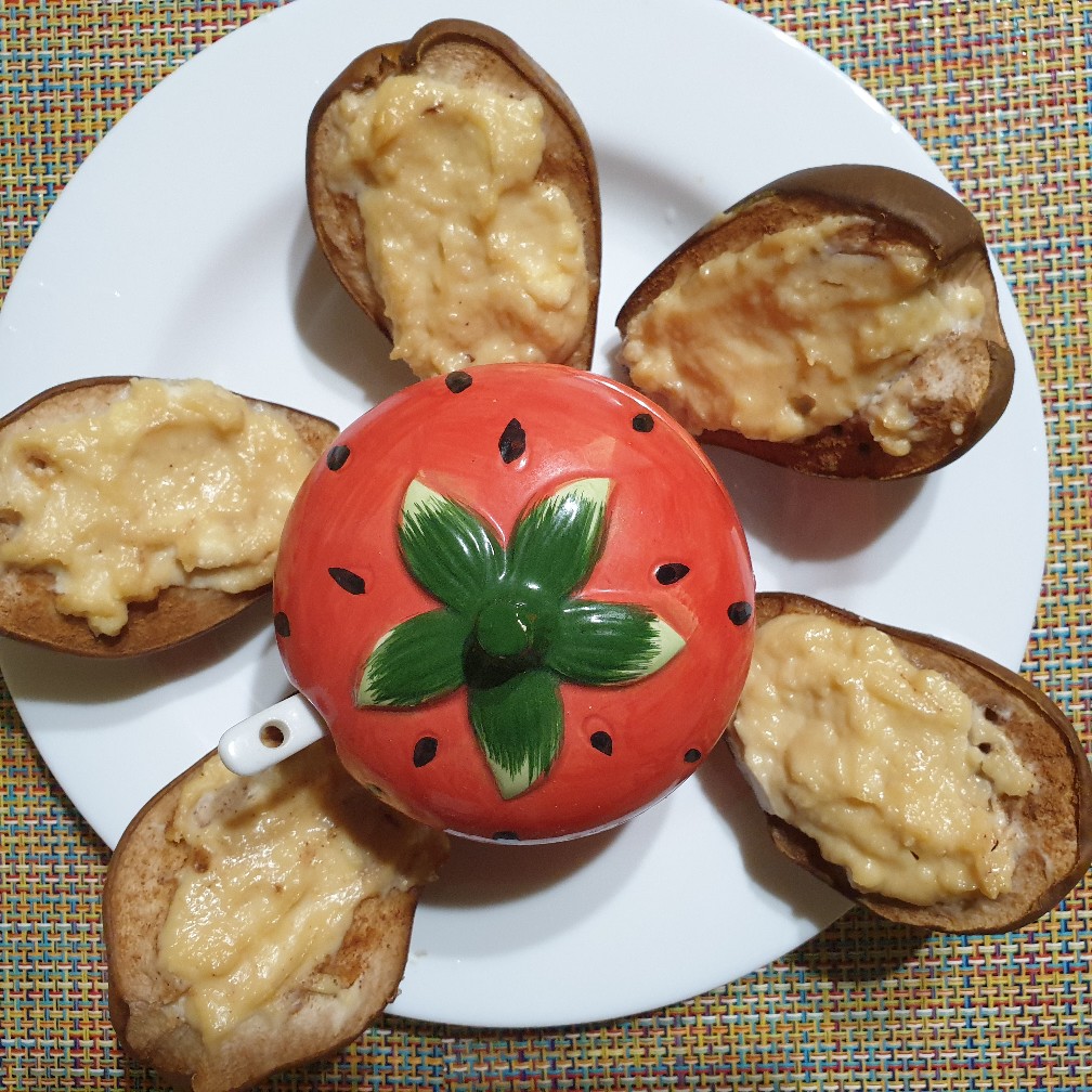 Груша с рикоттой и корицей