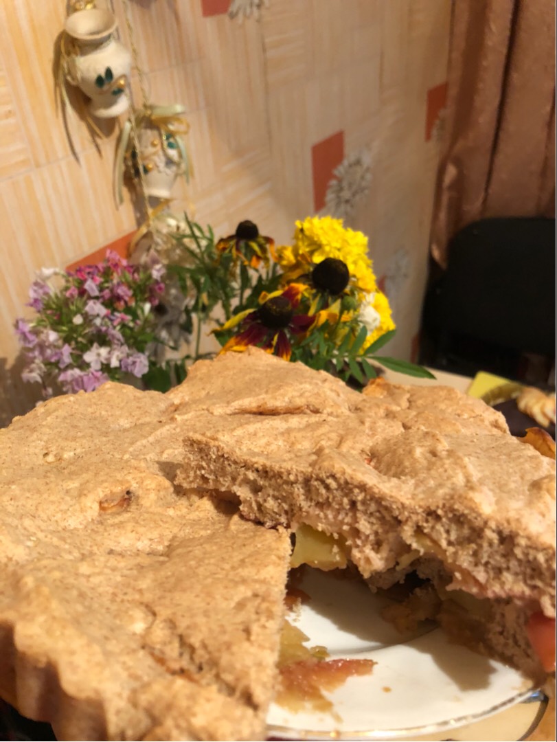 Шарлотка из ц/з муки #спас #ПП