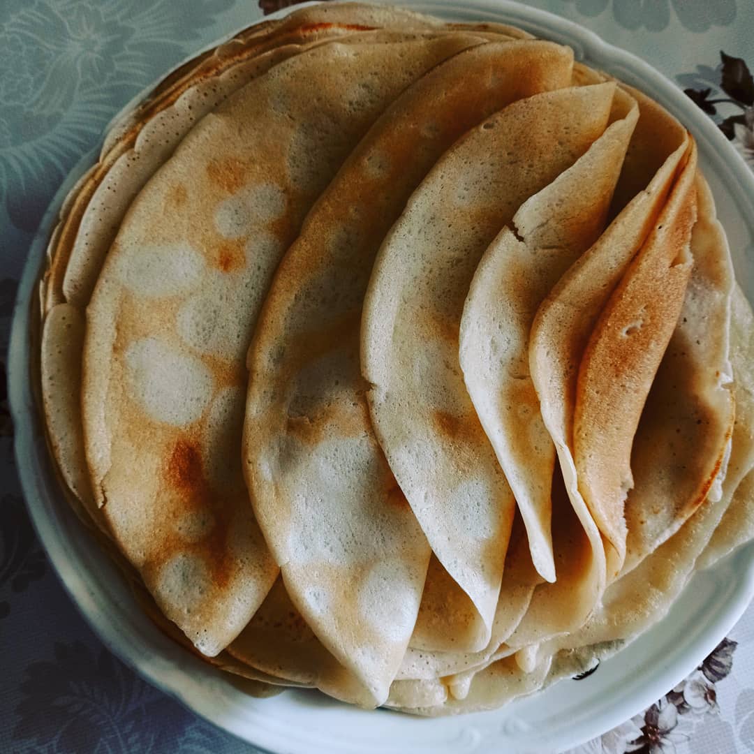 Блины на сметане и воде без молока вкусные