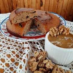 Медовая коврижка с грецкими орехами и черносливом🍯🥧