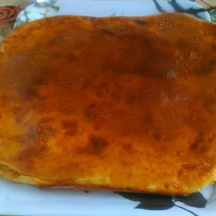 Быстрый пирог с рыбой и картофелем - на готовом дрожжевом тесте