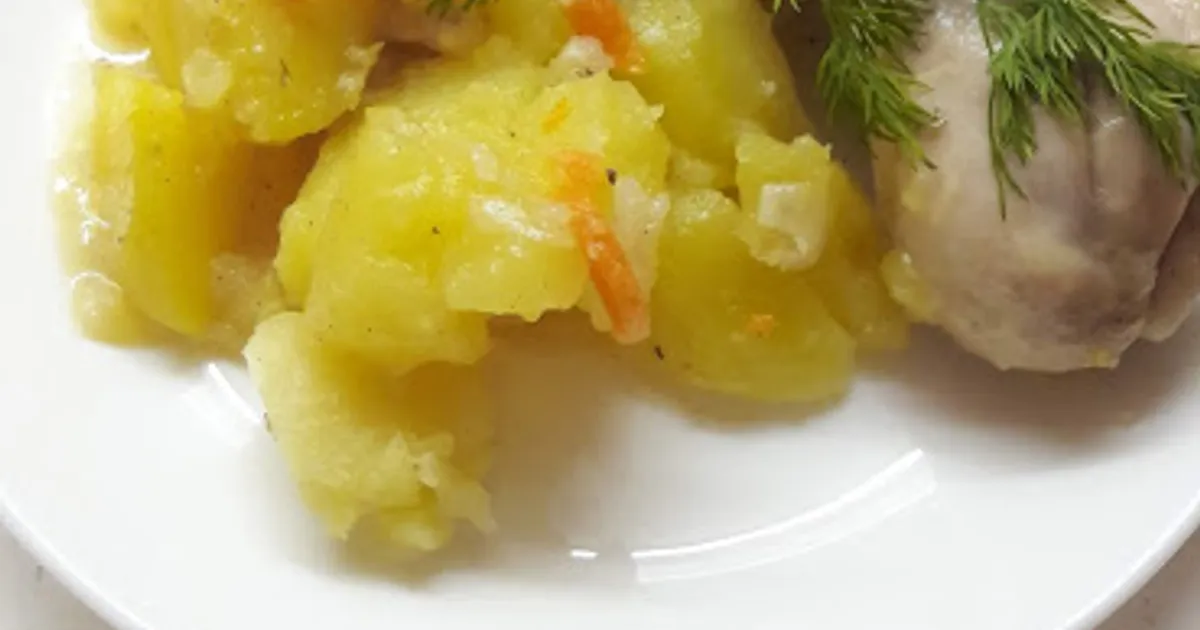 Картофель пикантный с куриными голенями рецепт с фото пошаговый от ...