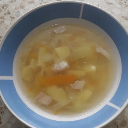 Овощной суп для младшего сынульки