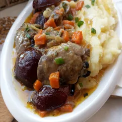 Куриная печень со сливами в духовке 