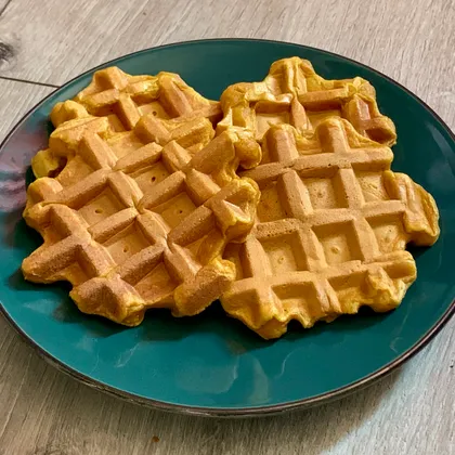 Морковные вафли из детского пюре