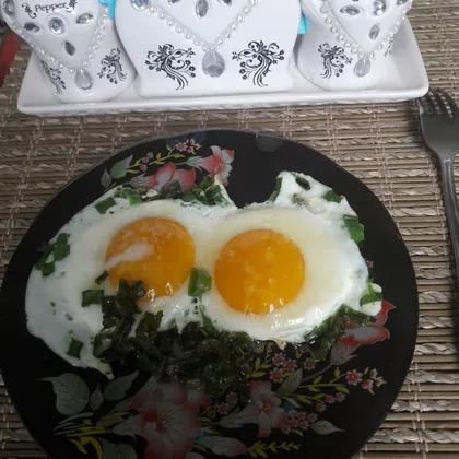 Яичница на завтрак 🥚🍳☕