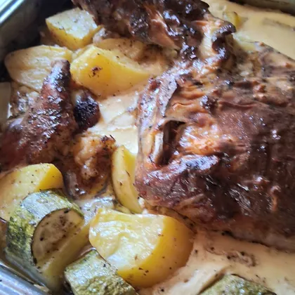 Баранина в сметане