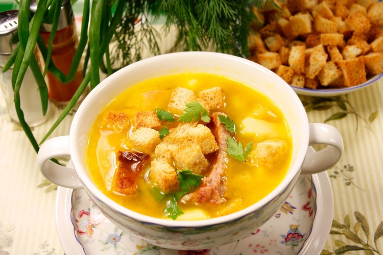 Сырный суп со свининой – пошаговый рецепт приготовления с фото