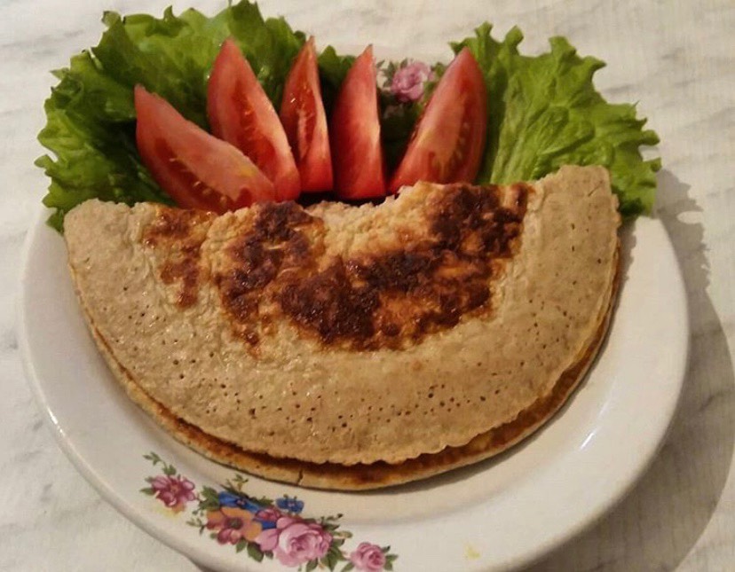 Овсяноблин с сырной прослойкой