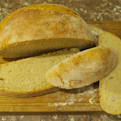 Пшеничный хлеб с сыром на закваске