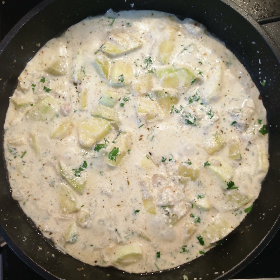 Кабачки в молоке
