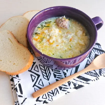 'Нежный' суп с фрикадельками
