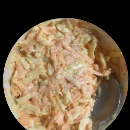 Морковный салатик с сыром