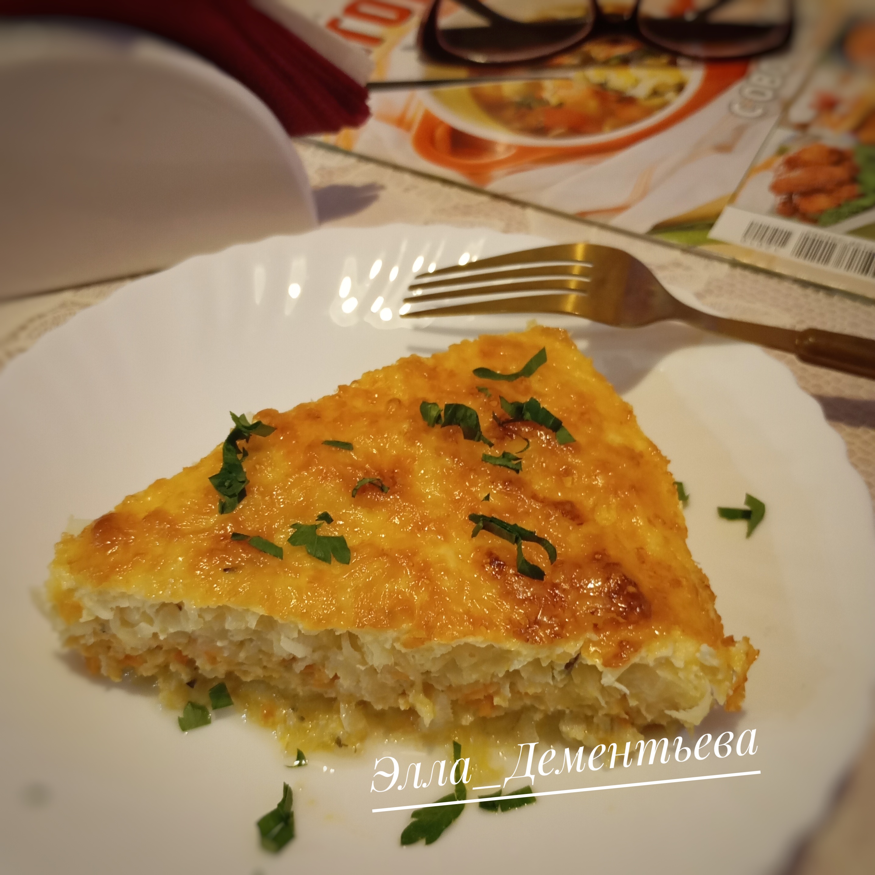 Капустная запеканка с фаршем 