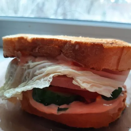Вкусный и быстрый бутерброд