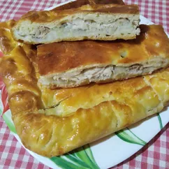 Рыбный пирог с рисом