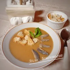 Суп-пюре с шампиньонами и овощами