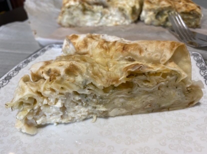 Сырный пирог в лаваше