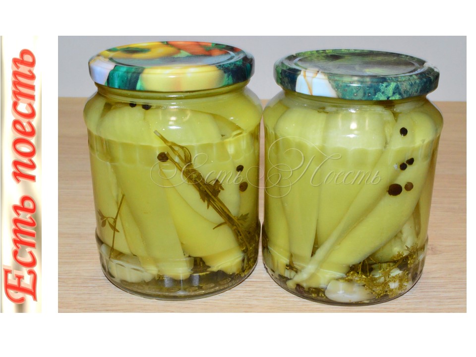 Хрустящий маринованный зеленый перчик на зиму