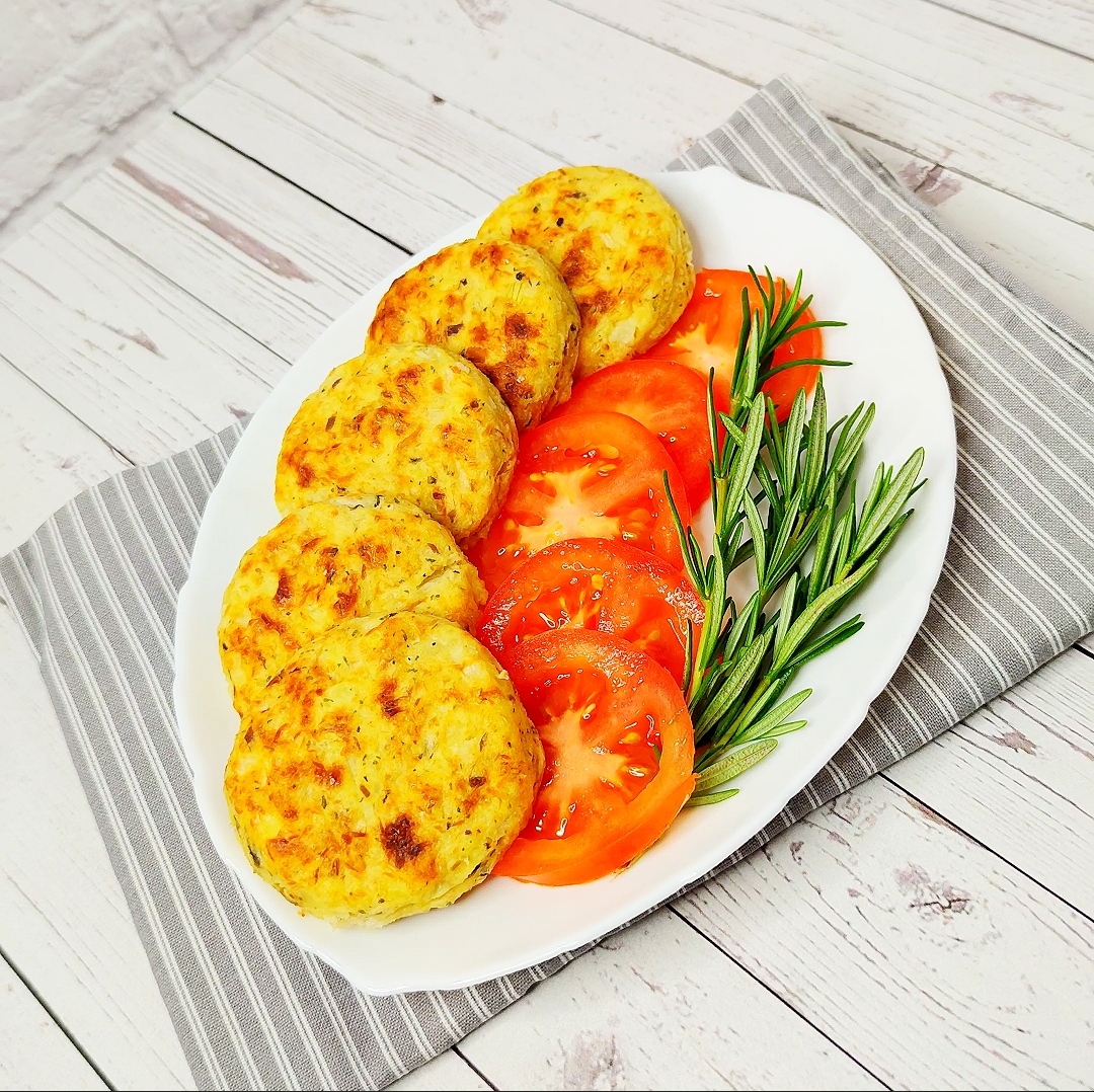 Картофельно-рыбные биточки🧡