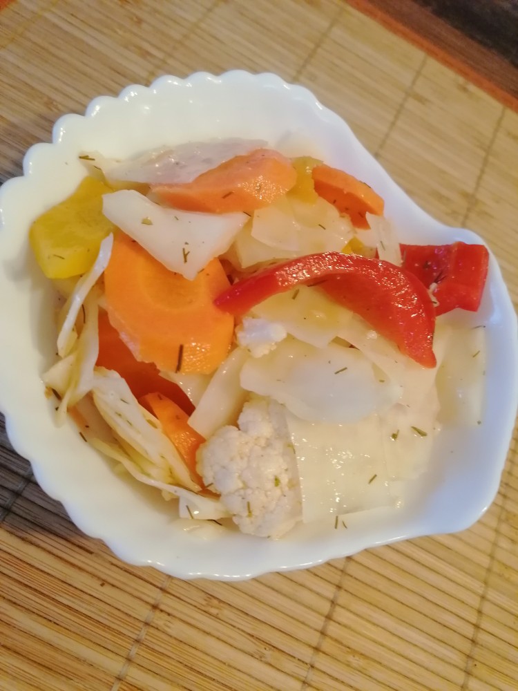 Капуста с морковью по-корейски – пошаговый рецепт приготовления с фото