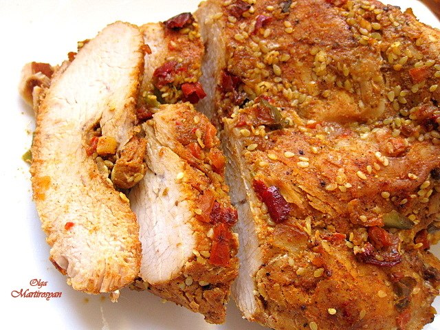 Пастрома из грудки индейки (подходит и для куриной грудки)