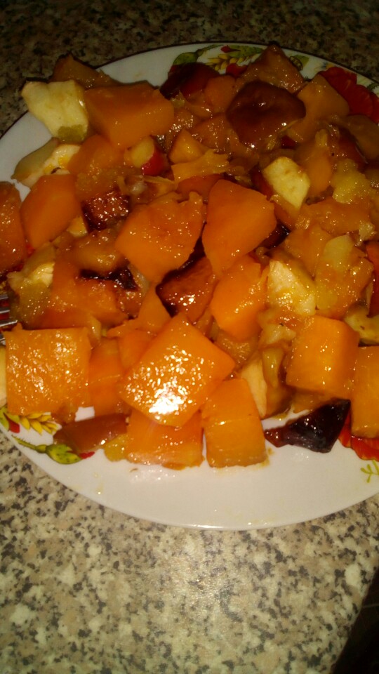 Тыква с яблоками