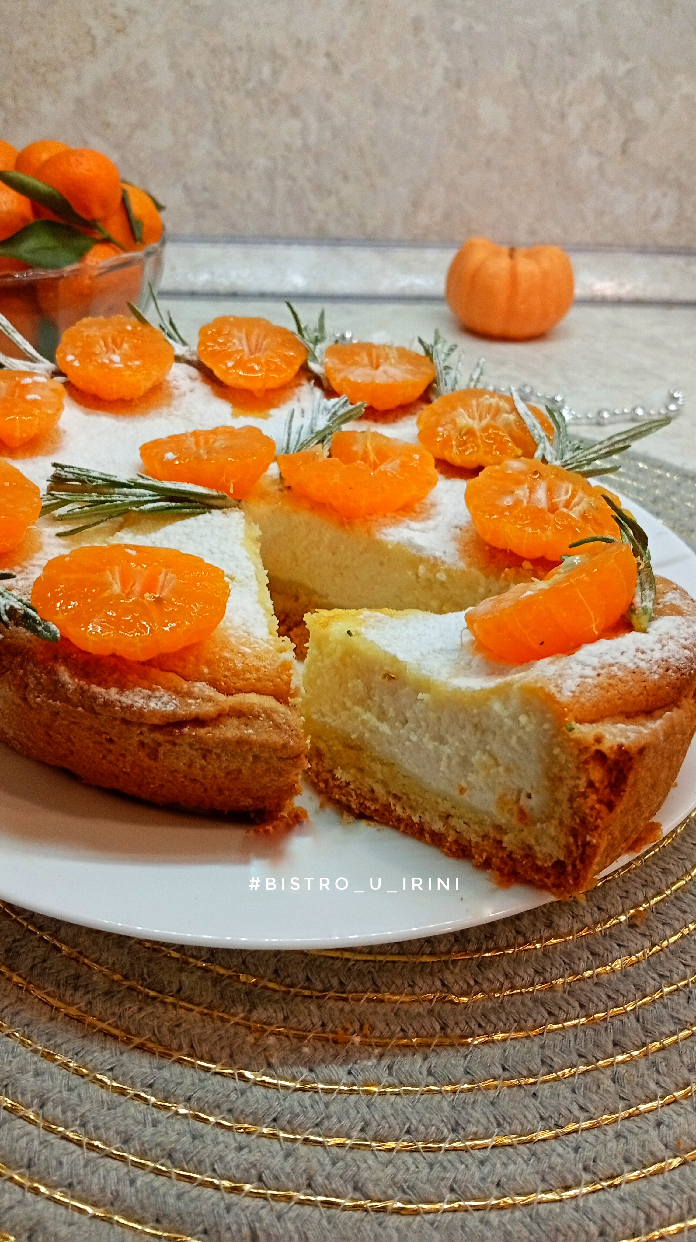 Мандариновый чизкейк