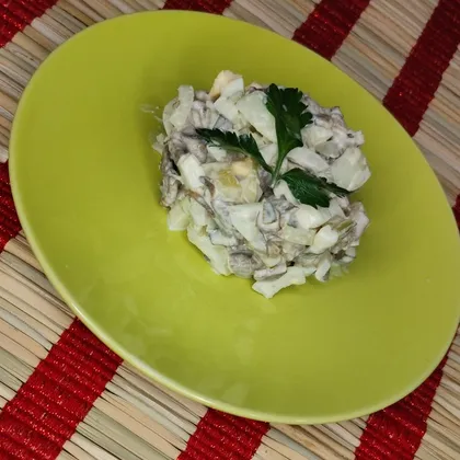 Салат из говядины и шампиньонов 🥗